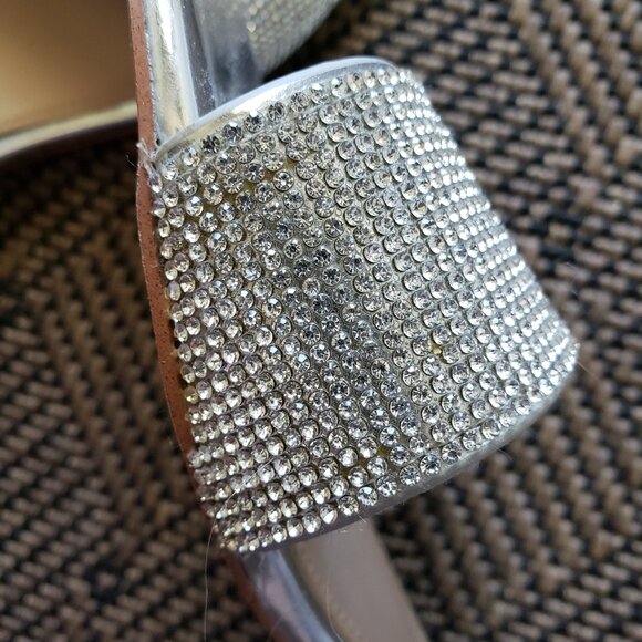 Rhinestone silver sandals - Picture 3 of 5